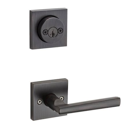 Kwikset Montreal Lever Interior Double Cylinder Handleset Trim 967MRL-SQT-11P-SMT
